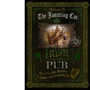 Irish Pub Sign "The Jaunting Car" Vintage Style Metal Wall Art.