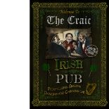 Alice In Wonderland Guinness Metal Wall Art - "The Craic"