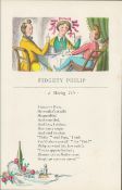 Double Sided Guinness Print 1939 80 Yrs Old "Fidgety Philip"A Genuine Double Sided Lithographed