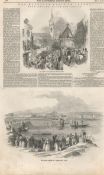 Victorian View Of Jersey 1846 Antique Newspaper