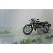 Iconic British Motorbike Metal Sign "Norton Commando 1970's"