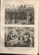 The Distress West Of Ireland Antique 1880 Newspaper