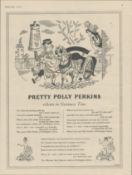 Guinness 1958 Original Print Pretty Polly Perkins -G.E. 2082.EThis Print Is Over 60 Years Old And Is