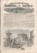 Return Of Queen Victoria The Highland Tour Antique Newspaper 1849.