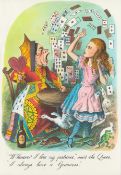Alice In Wonderland Guinness Metal Wall Art Ð "Playing Cards"