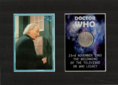 Dr Who Mount & 1963 Shilling Coin Gift Set.