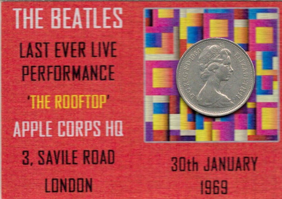 Beatles Last Public Apple Corp HQ Mounted Coin Gift Set. - Image 2 of 3