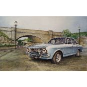 Ford Cortina Mk 2 1960's Vintage British Metal Wall Art