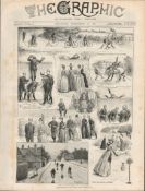 North London Cycling Victorian 1889 Newspaper