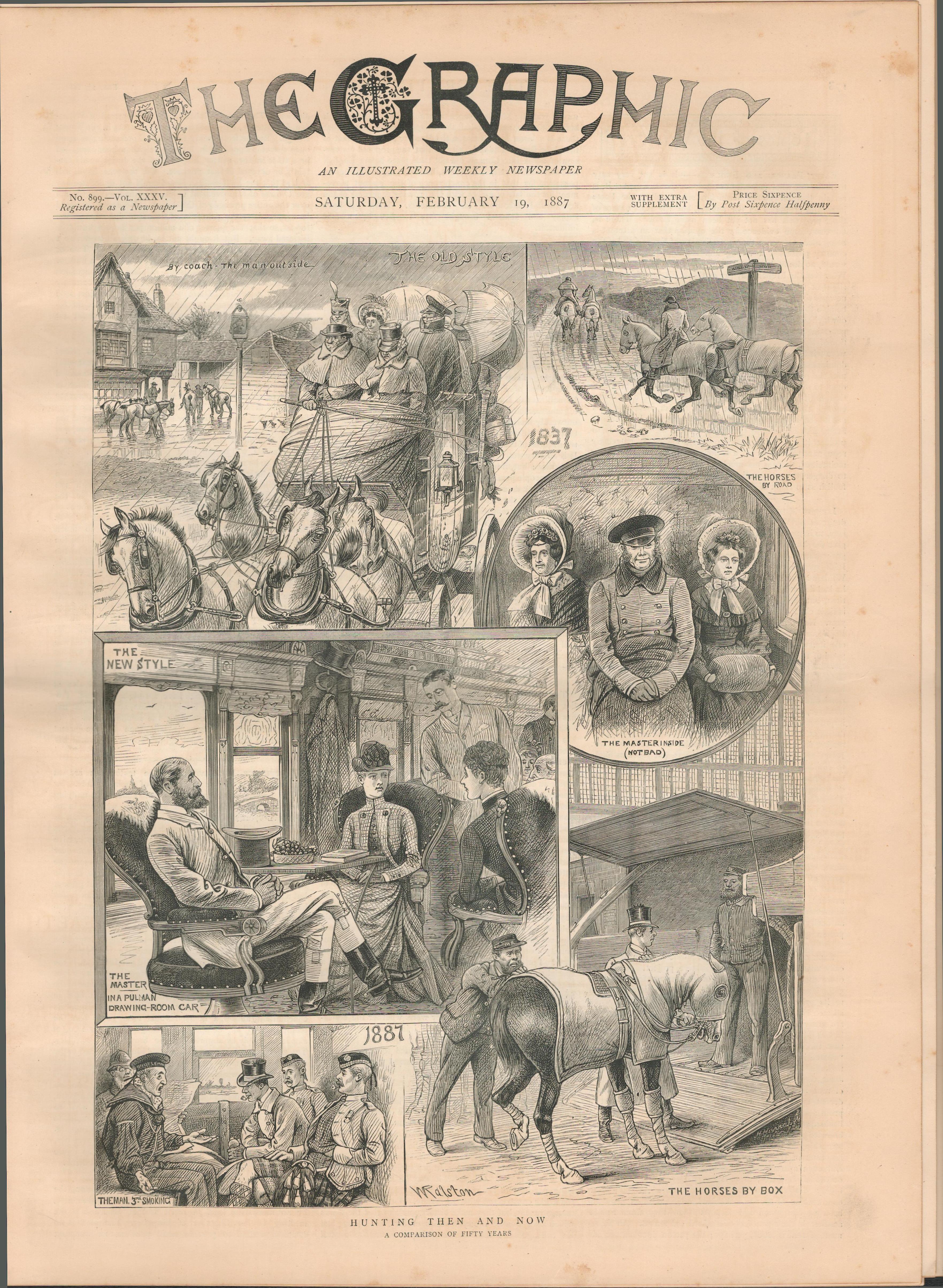 Pilgrimage to St Kevins Well Galway, Ballinasloe Fair 1887 Newspaper - Image 6 of 6