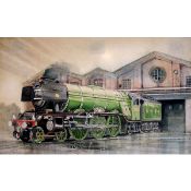 Classic Steam Train " The Flying Scotsman" Metal Wall Art
