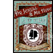 Victorian Crime "Dr Jekyll & Mr Hyde Law Firm" Metal Wall Art