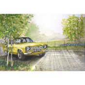 Ford Escort 1980's RS 2000 Classic Metal Wall Art