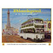 Reproduction Large Trams & Buses Metal Sign "Blackpool Tram"Reproduction Large Trams & Buses Metal