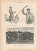 Scouts On The Look Eviction Party West Of Ireland 1888 Antique