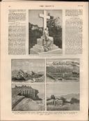 Antiquities Of Ireland Isle Of Man, Galway Bay 1880 Antique Newspaper