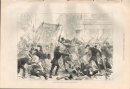 Irish Home Rule Glasgow Riots Antique 1880 Newspaper