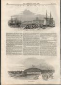 The East Anglian Railway 1847 Antique Victorian Newspaper.