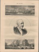 Late Duke of Leinster Antique 1874 Newspaper