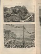 The Royal Visit To Nottingham Antique 1878 Newspaper