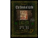 Irish Pub Sign "The Book of Kells" Vintage Style Metal Wall Art.