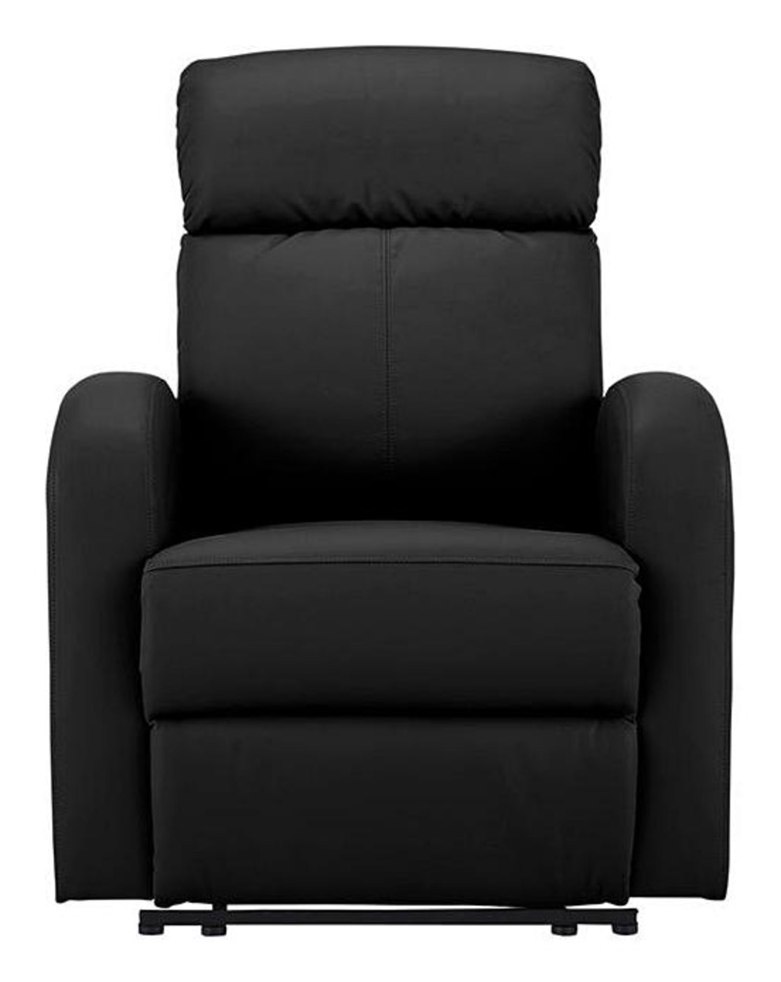 (R3) RRP £289. Ramsey Reclining Chair Black (XO820NS). H99 x W75 x D92cm Seat height from floor 45c