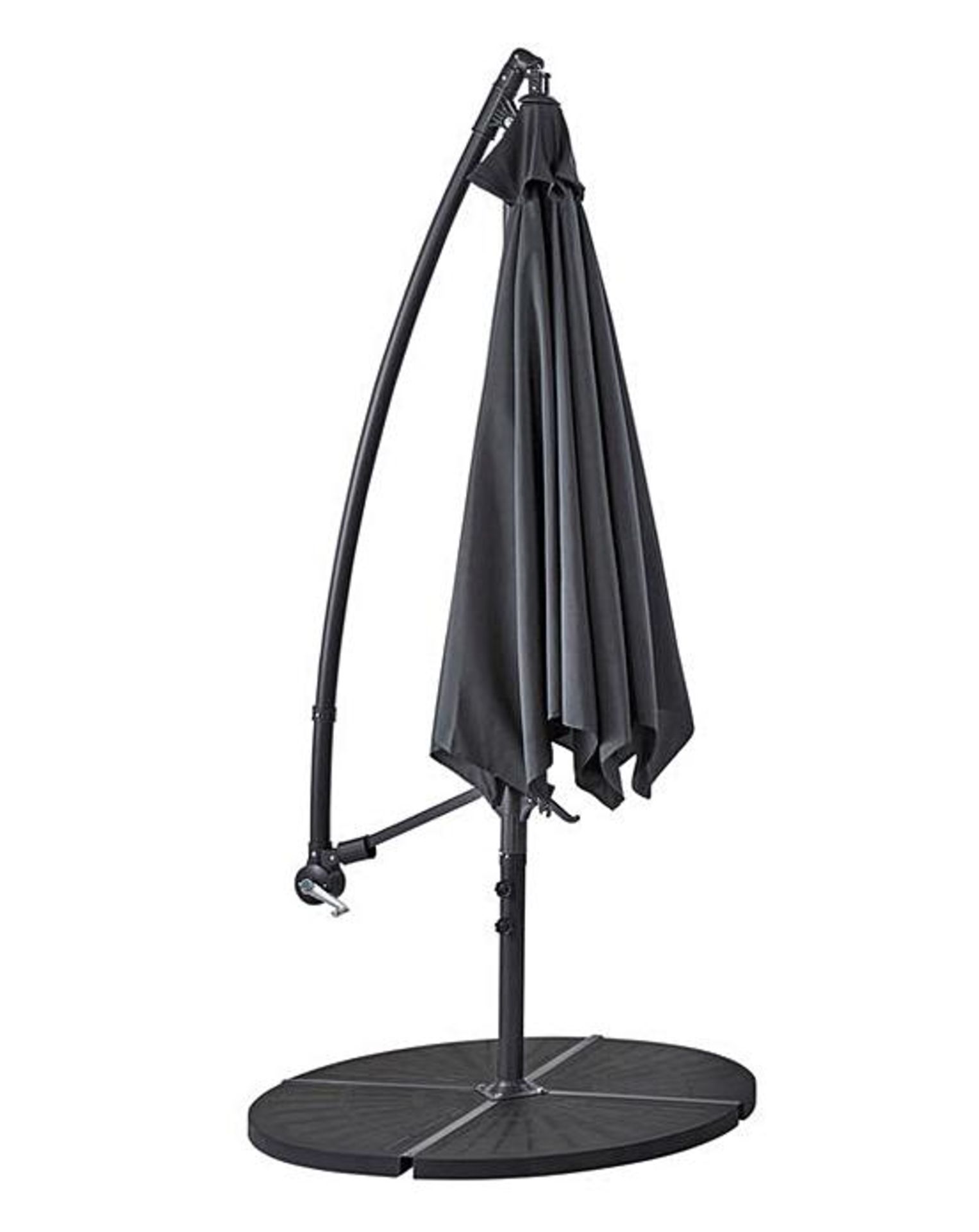 (P) RRP £89. Elton Parasol Grey (TA3511/01) H245 x W300 x D300cm. 12kg. - Image 2 of 4