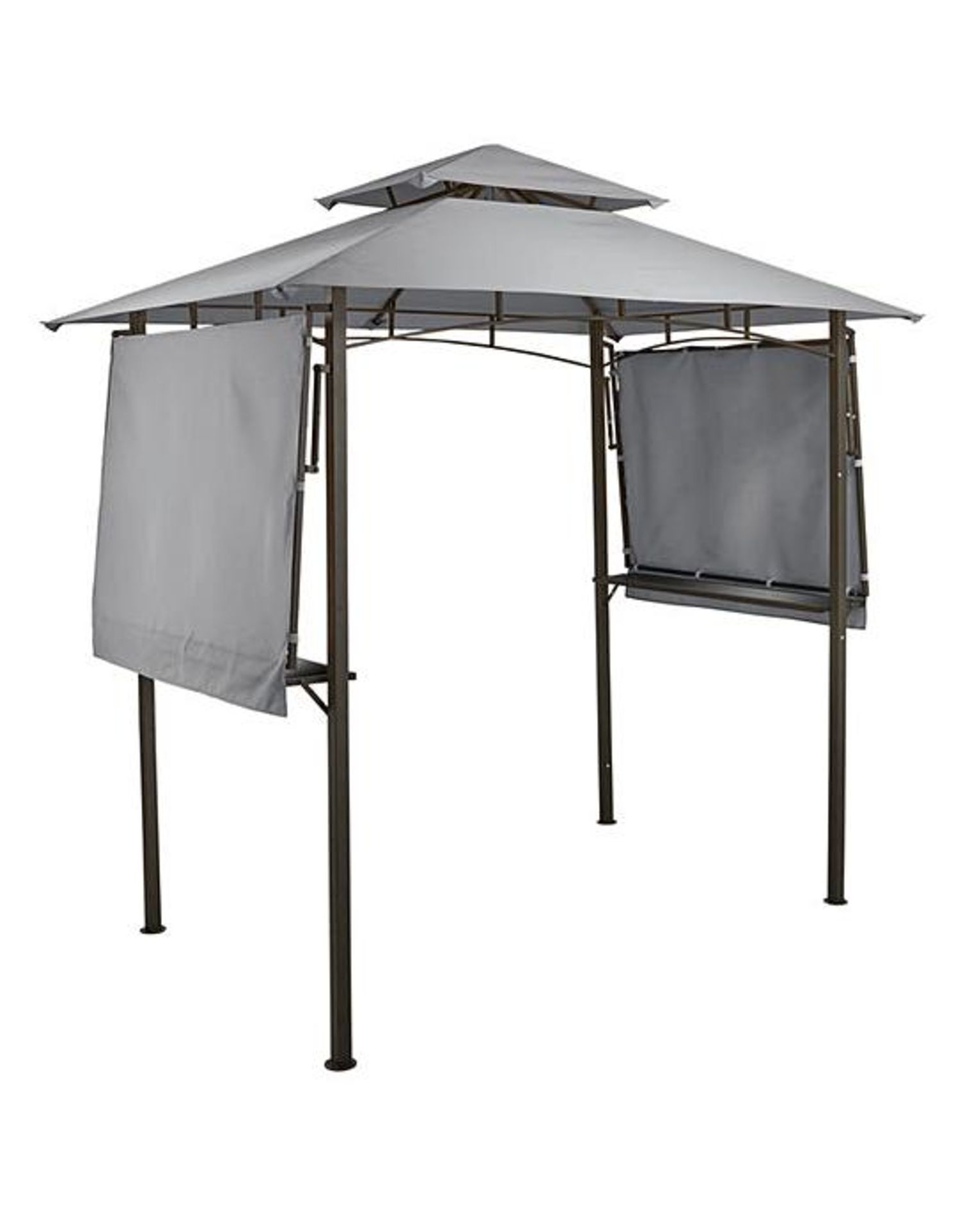 (P) RRP £169. BBQ Gazebo Grey (EK5244/01). H230 x W240 x D150cm. - Image 3 of 4