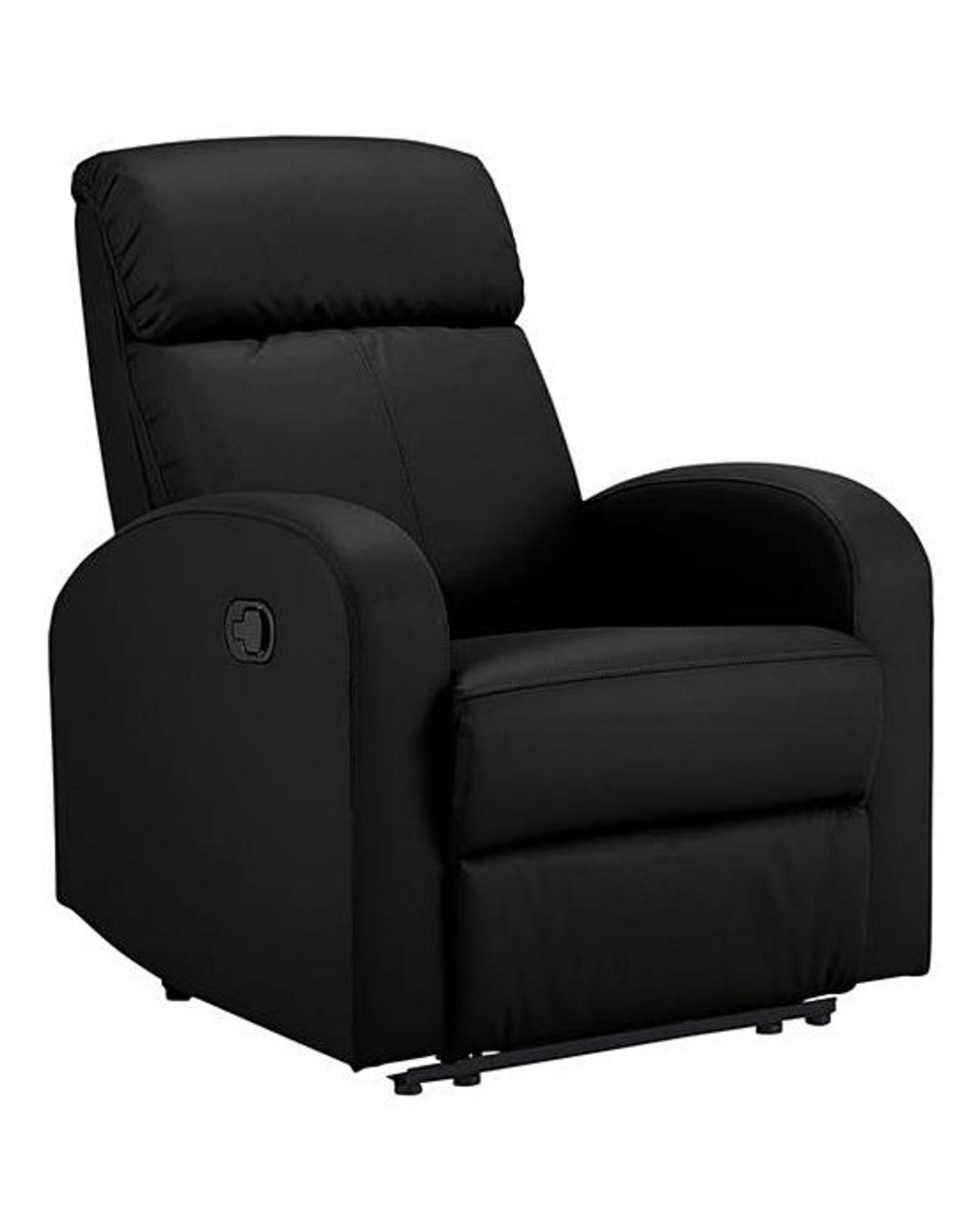 (R3) RRP £289. Ramsey Reclining Chair Black (XO820NS). H99 x W75 x D92cm Seat height from floor 45c - Image 2 of 7