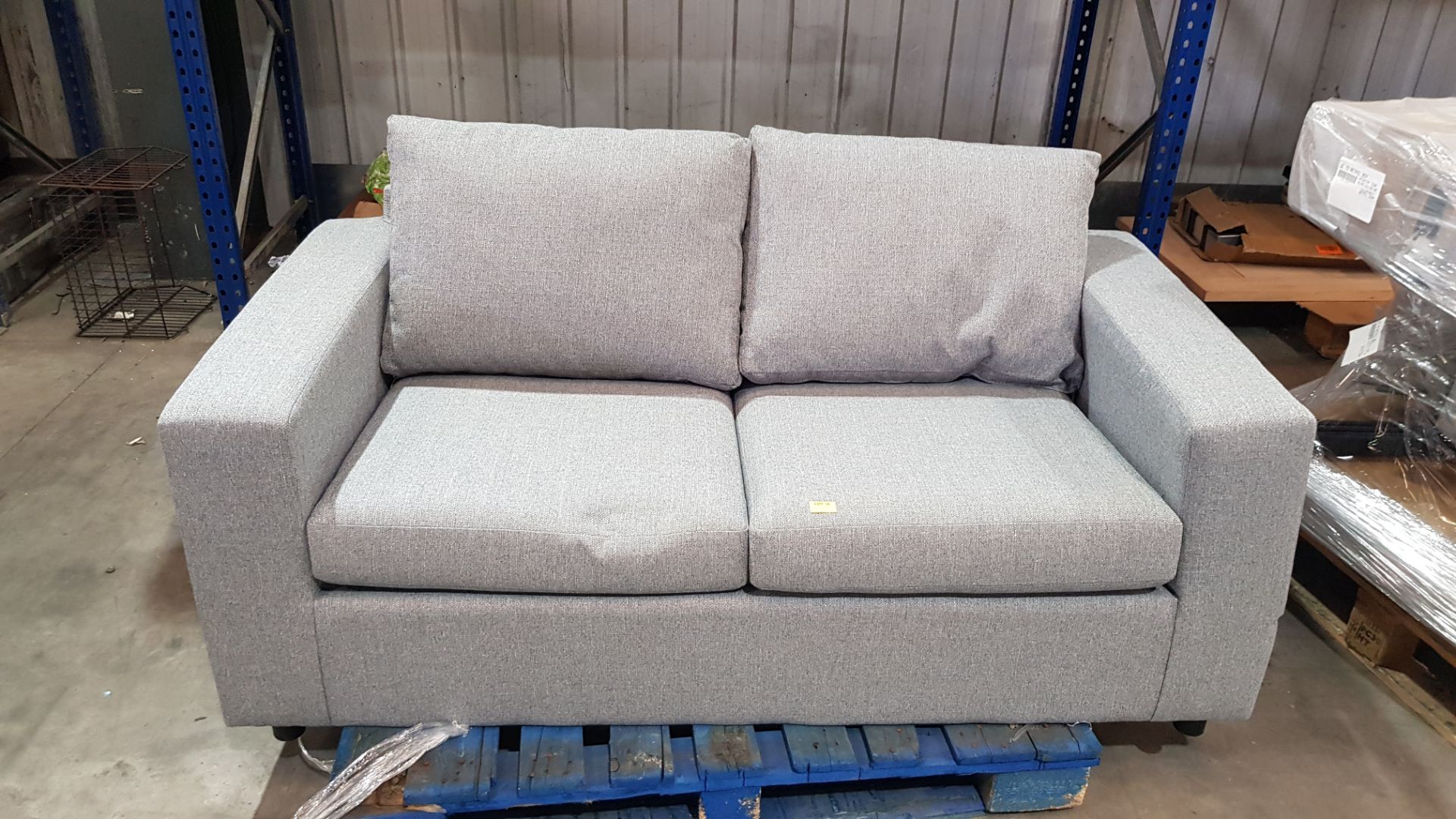 (P) RRP £251. Alicante 2 Seater Sofa Grey (QF2481/01). Approx W160x D83cm - Image 2 of 5