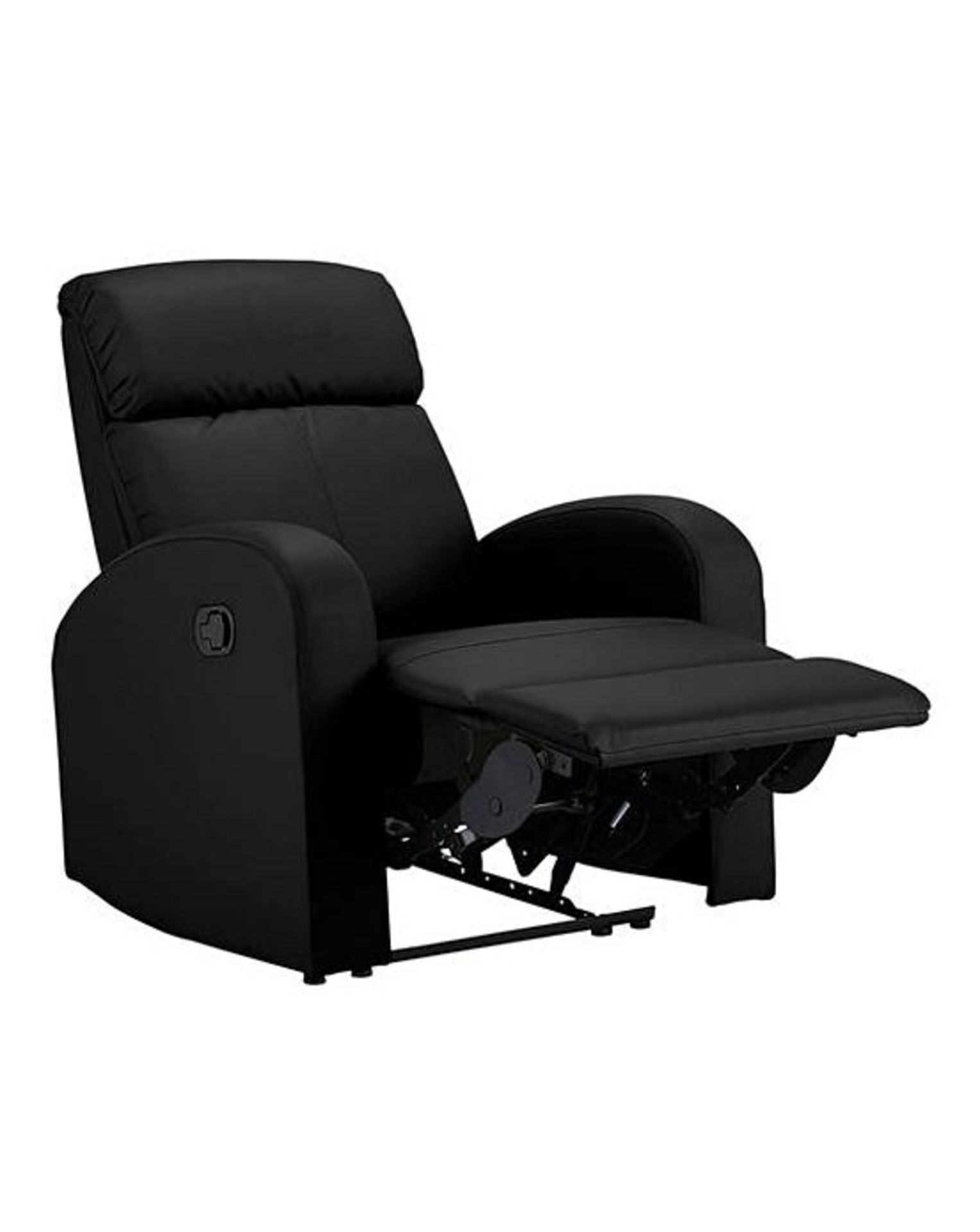 (R3) RRP £289. Ramsey Reclining Chair Black (XO820NS). H99 x W75 x D92cm Seat height from floor 45c - Image 3 of 7