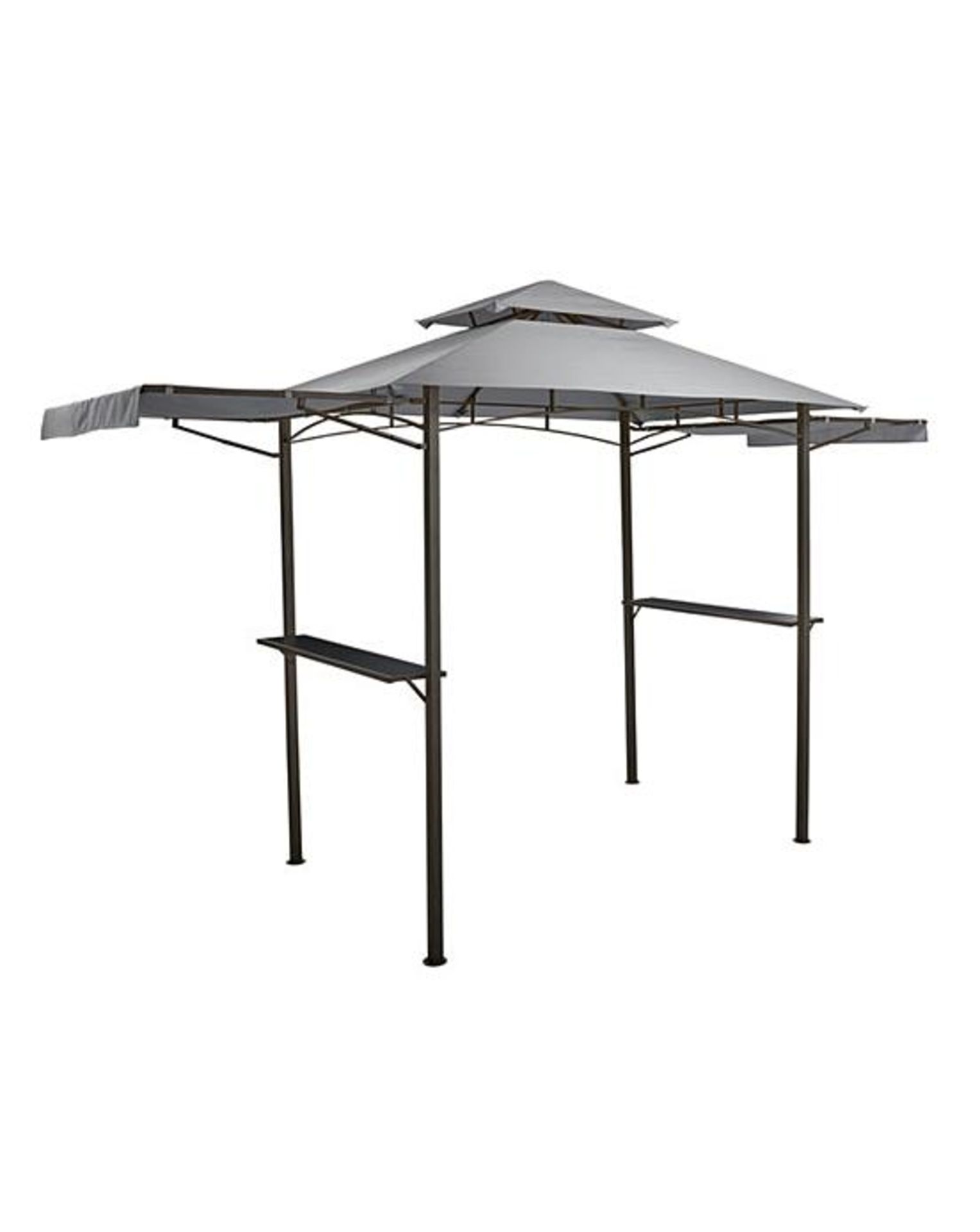 (P) RRP £169. BBQ Gazebo Grey (EK5244/01). H230 x W240 x D150cm. - Image 2 of 4