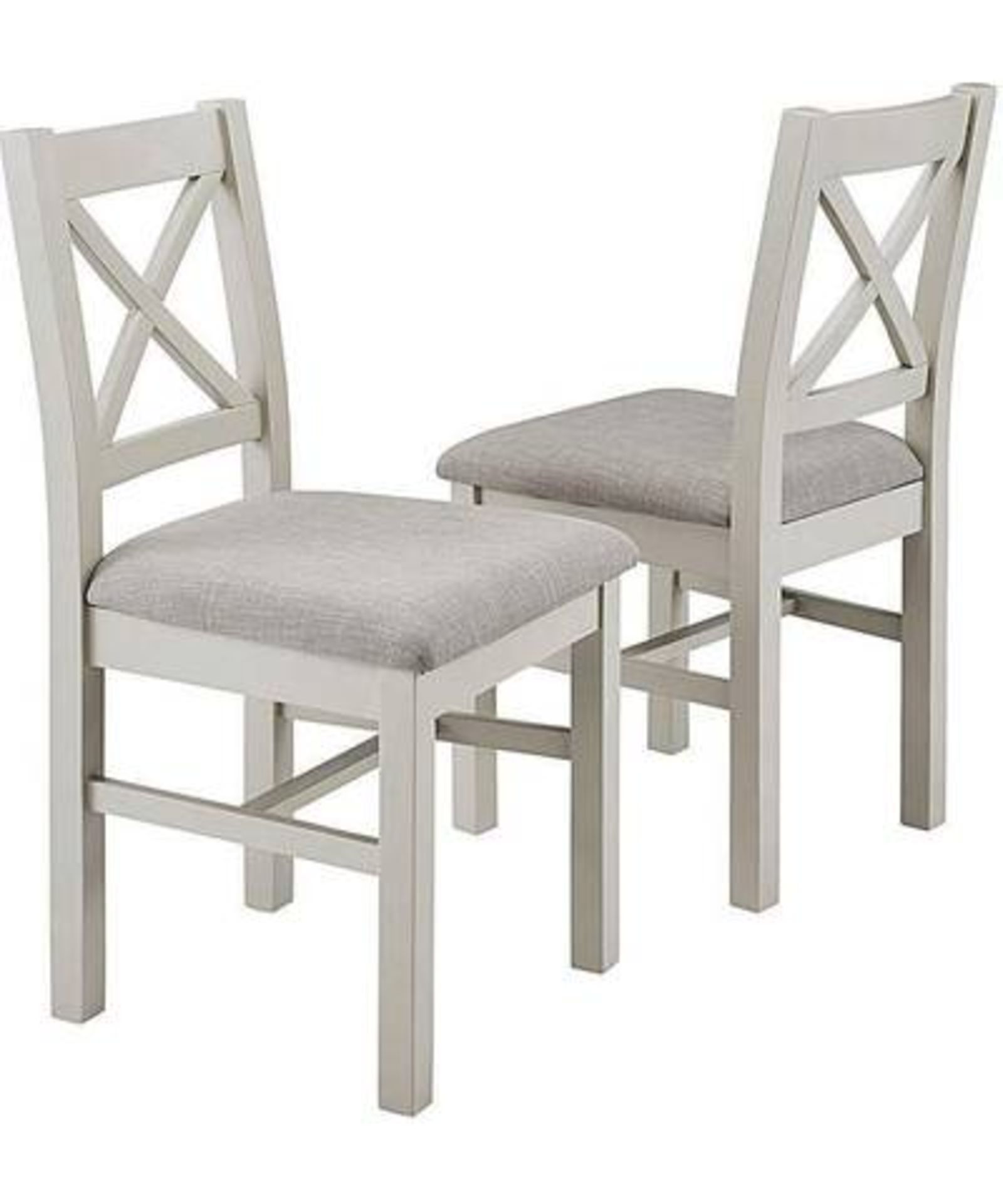 (4F) RRP £149. 2x Ashdawn Chair Grey (JS6915/01)