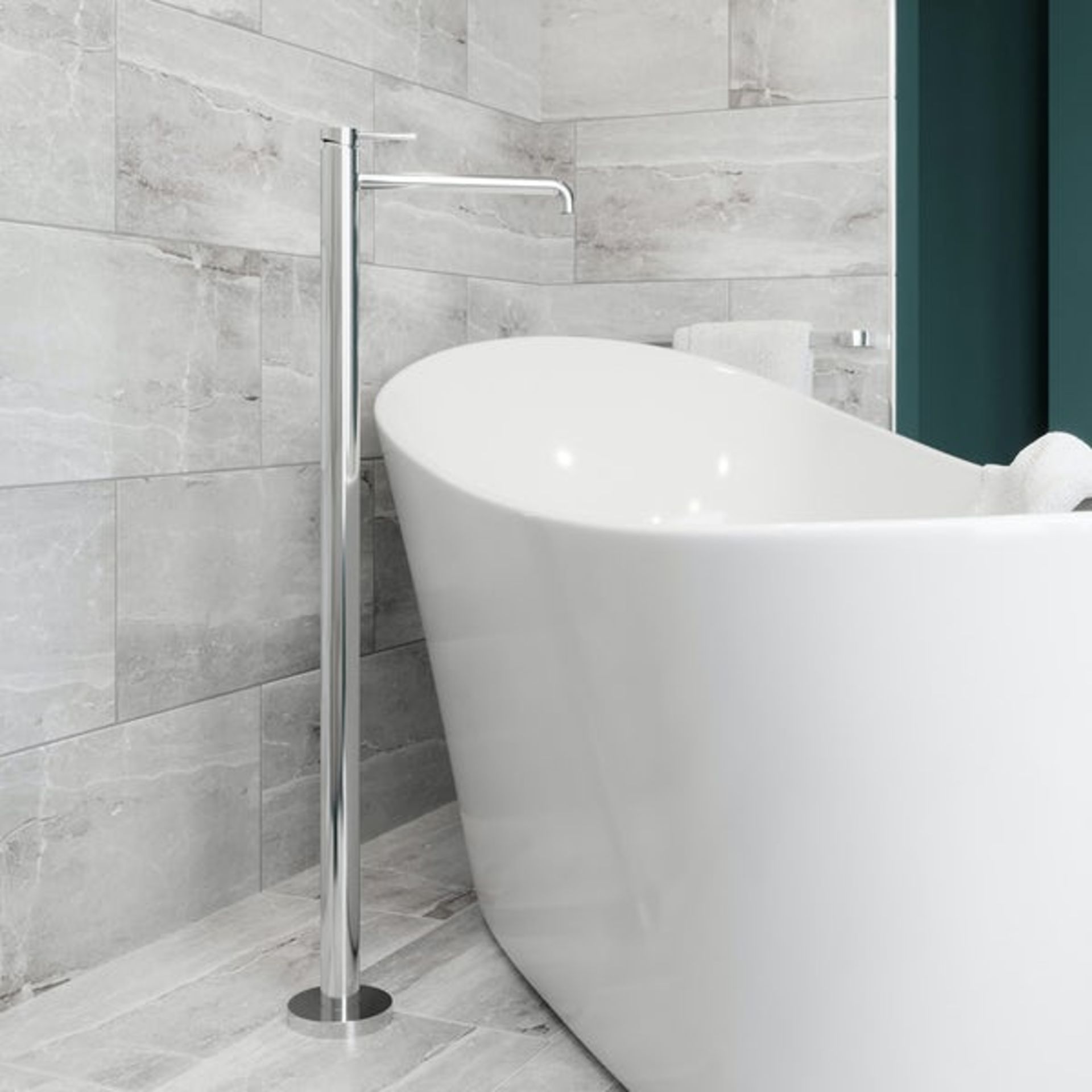 RRP £379. Mode Spencer freestanding bath filler tap - Image 2 of 3