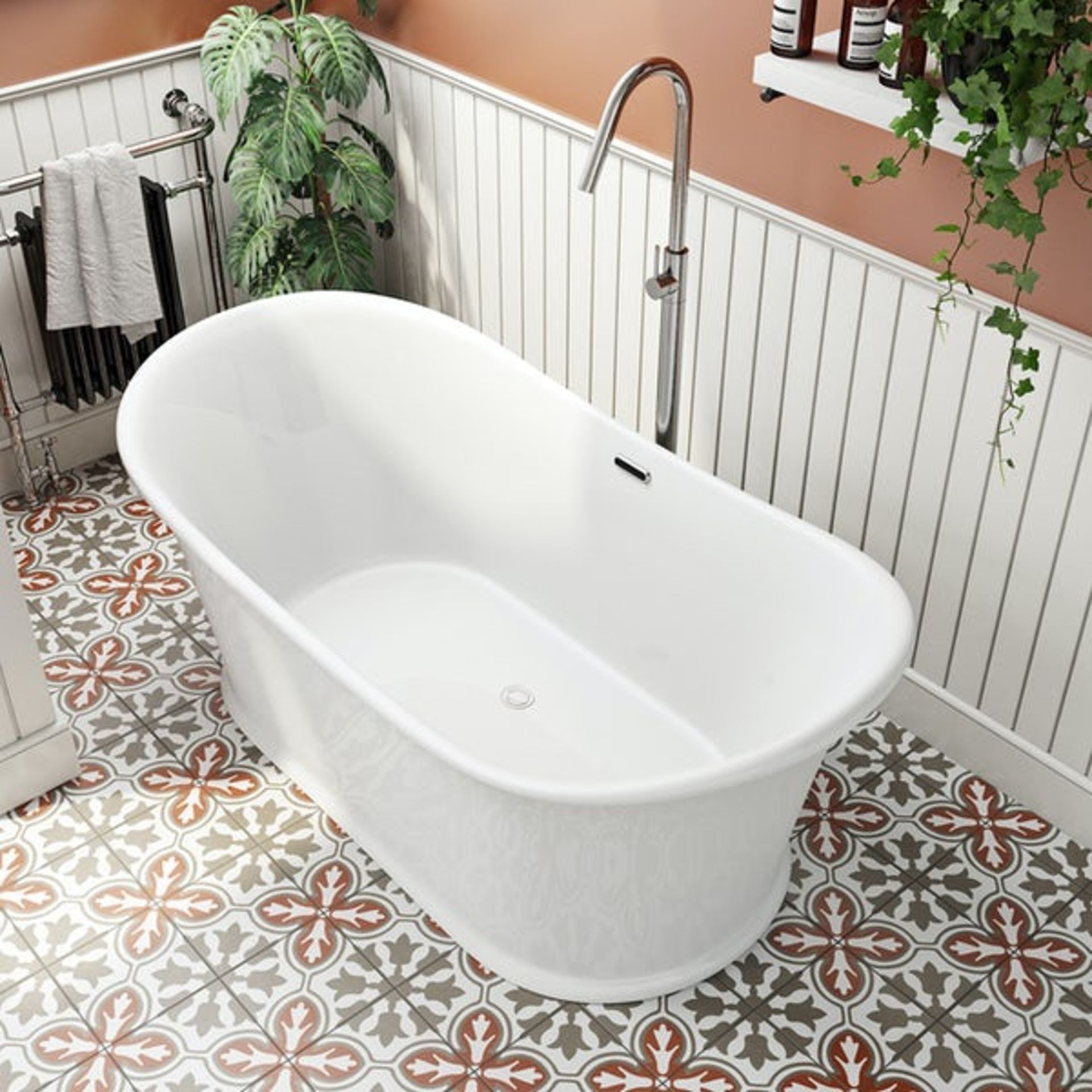 Traditional double ended slipper bath 1675 x 865 - Image 2 of 4