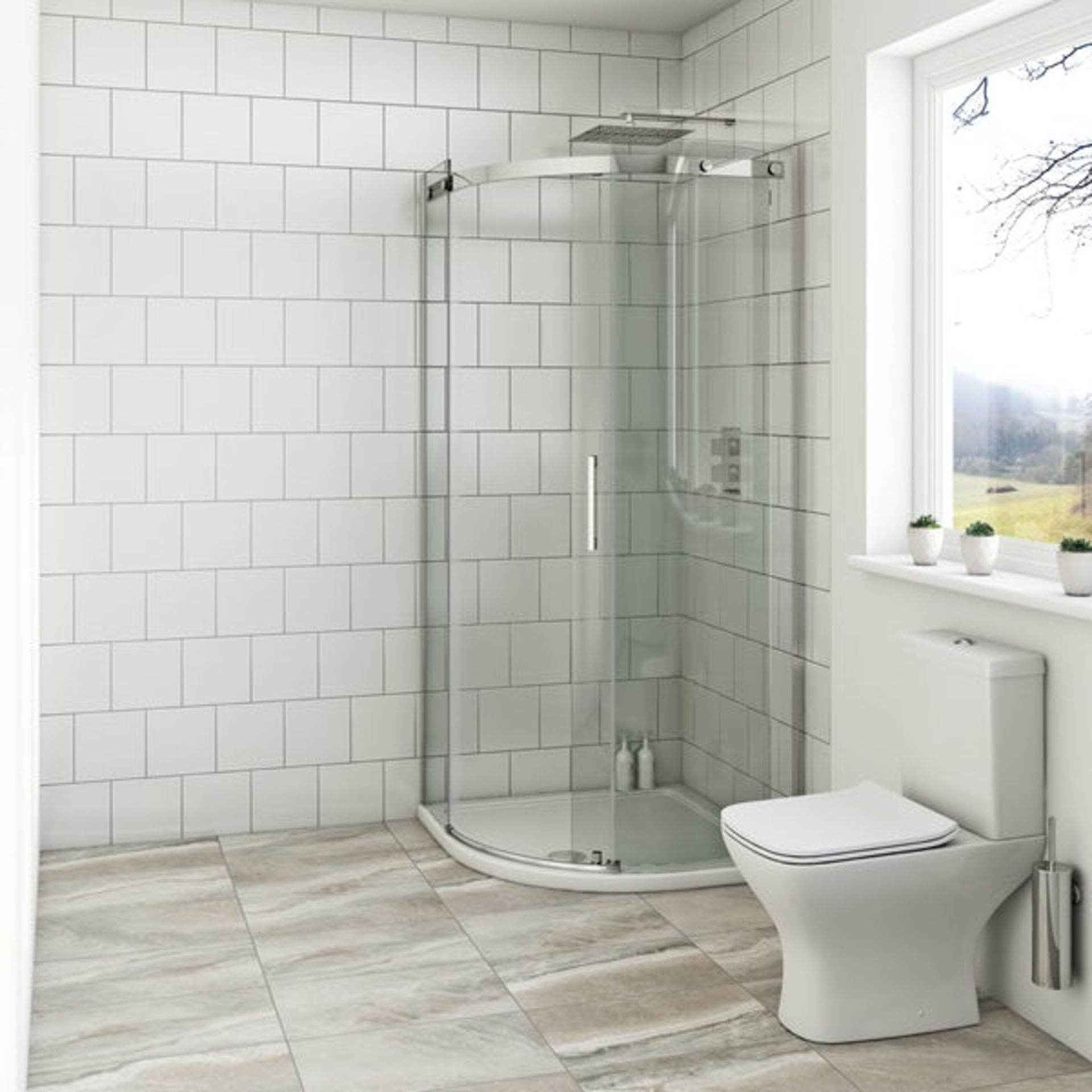 RRP £528. 900 x 1200mm One Door Shower Quadrant Enclosure.. RYS001-90120. 227387