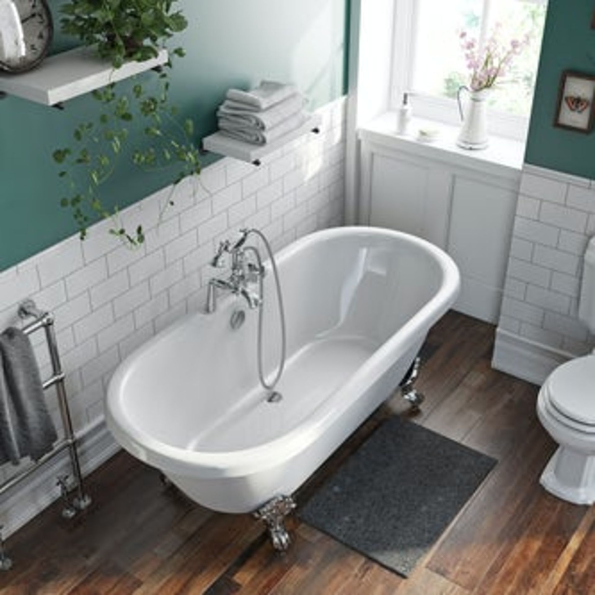 Traditional Double Ended Rolltop Bath. 1750 x 800mm. JL659-1750. 210434. Excl Feet