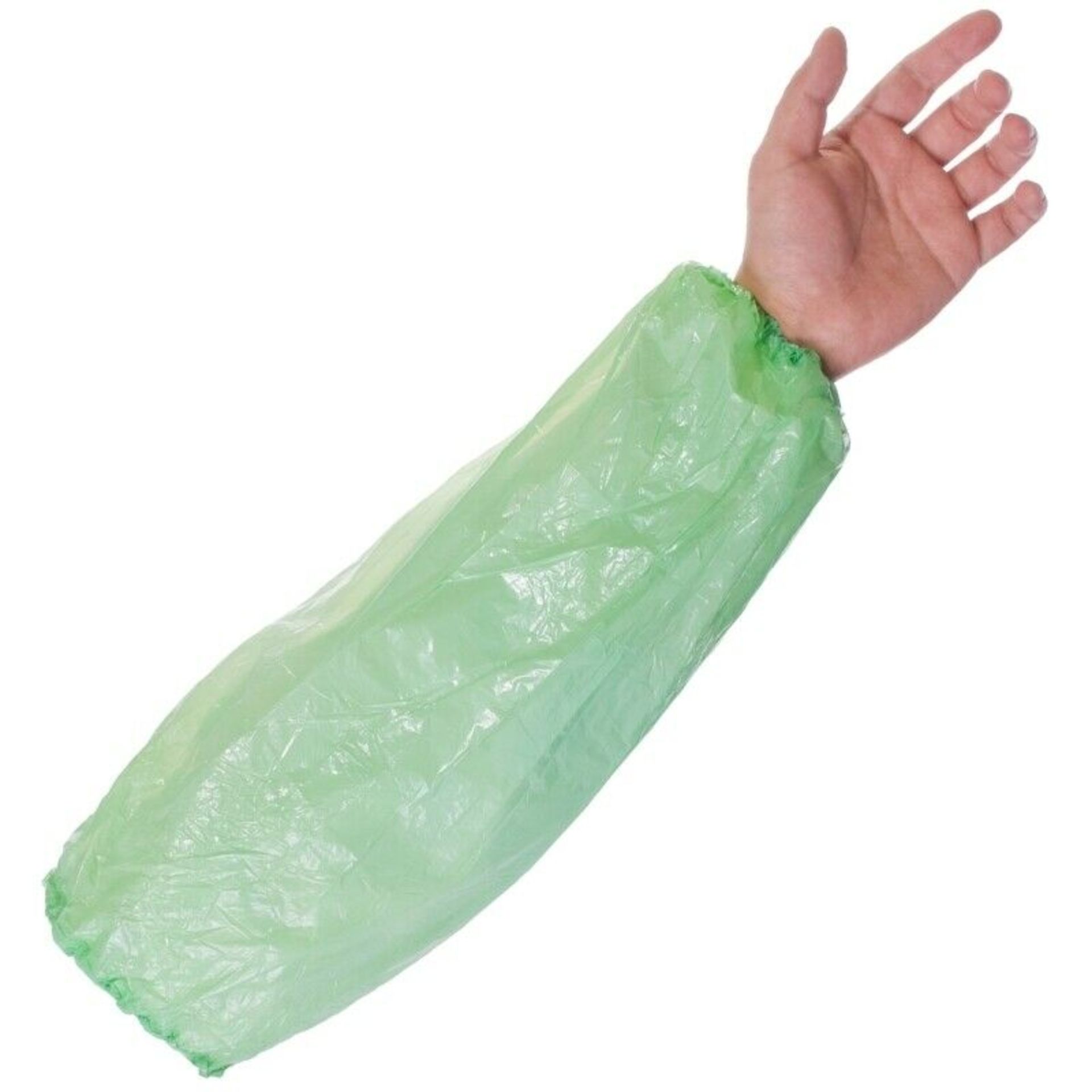 6000 Oversleeves Polythene Green Economy E16230 One Size, 3 Packs Of 2000