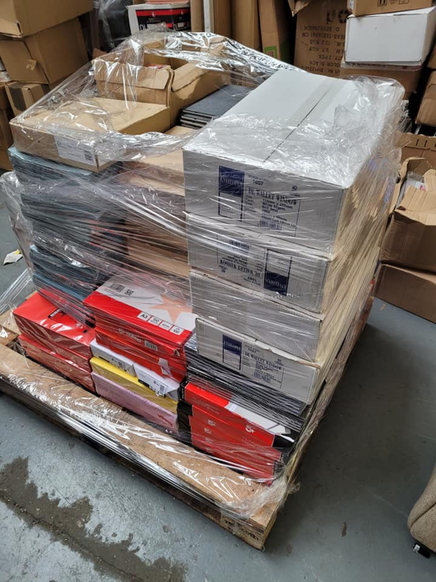 Pallet Of Office Paper Products P1