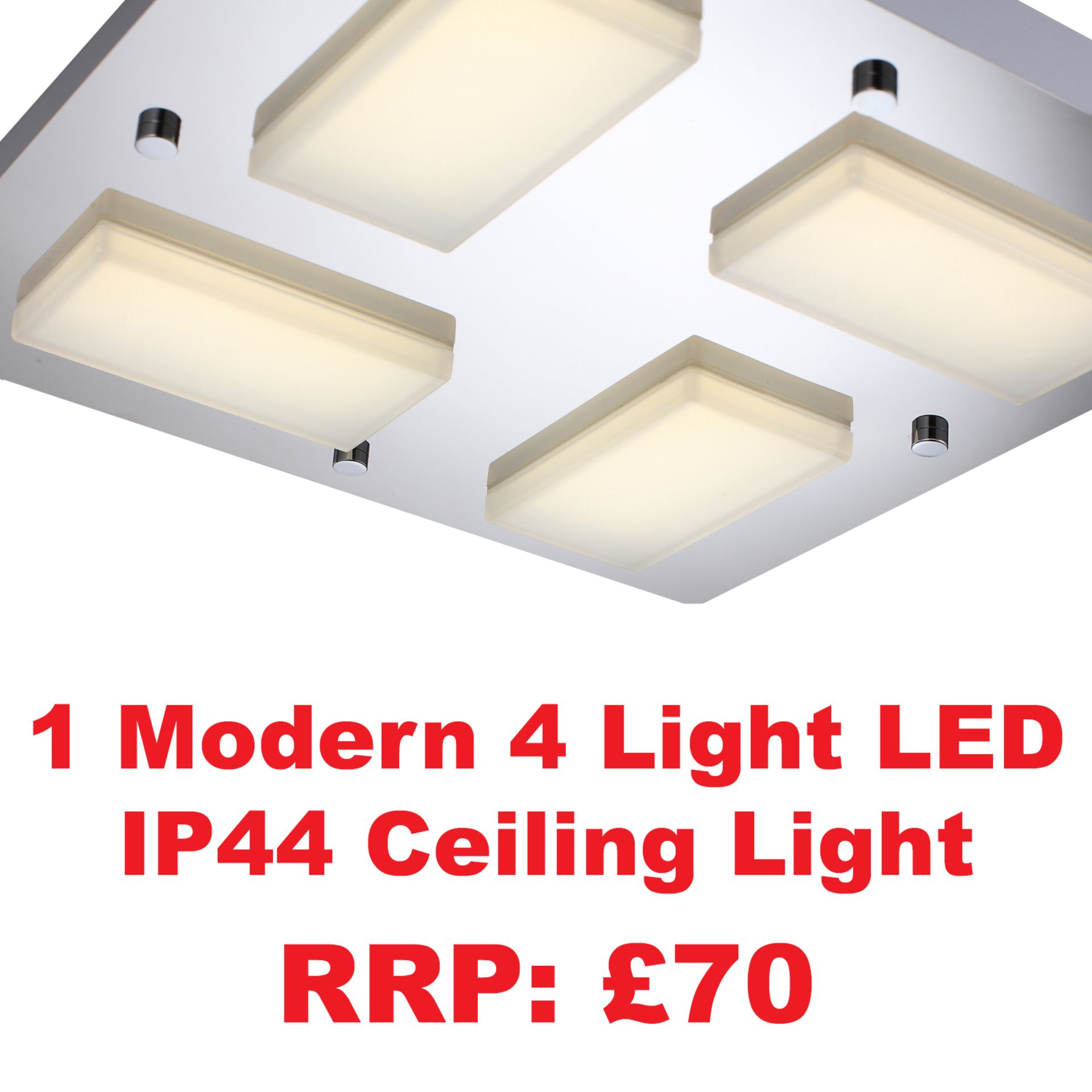 Modern Led 4 Lights Bathroom Ceiling Light