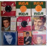 A collection of 60 x Elvis Presley vinyl records including promo.
