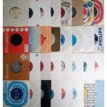 A collection of 90 x vinyl records.
