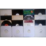 A collection of 18 x dance - house etc white label 12" vinyl records.