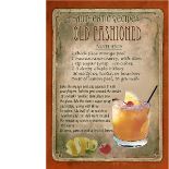 Old Fashioned Cocktail Authentic Recipe Large Metal Wall Art