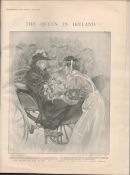 Queen Victoria Royal Tour Of Ireland Antique 1900 Edition Daily Graphic.