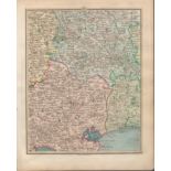 Dorset Coast, Bournemouth, Poole, John Cary’s Antique 1794 Map