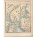 Strathclyde Region Scotland - John Cary’s Antique 1794 Map.