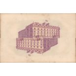 Chromolithographed Antique 1871 Plate Shelbourne Hotel dublin