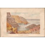 Chromolithographed Antique 1871 The Giants Causeway.