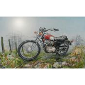 Classic Adventurer Iconic Triumph Motorcycle Metal Wall Art